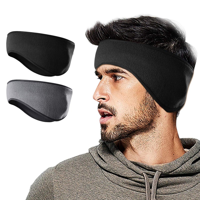 Lauzq Winter Fleece Ear Warmers Muffs Headband for Men Women Kids Ski Running Cycling - Image 1
